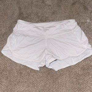 Lululemon shorts, white, size 4